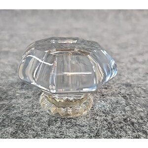 Vintage 8 Point Crystal Glass Victorian Door Knob GLASS ONLY NO METAL ATTACHED